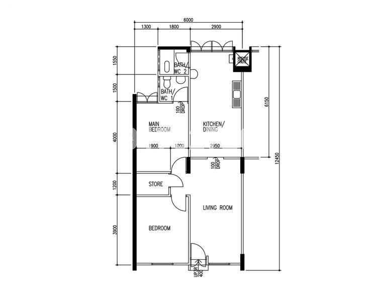 Blk 335 Clementi Avenue 2 (Clementi), HDB 3 Rooms #143486722